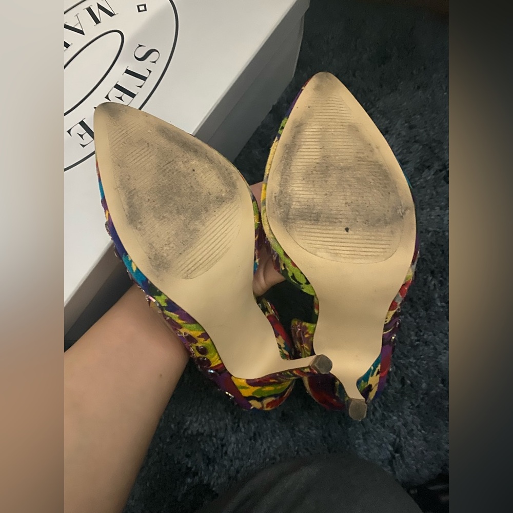 Steve Madden Multi Colored Size 7 Heel - image 3